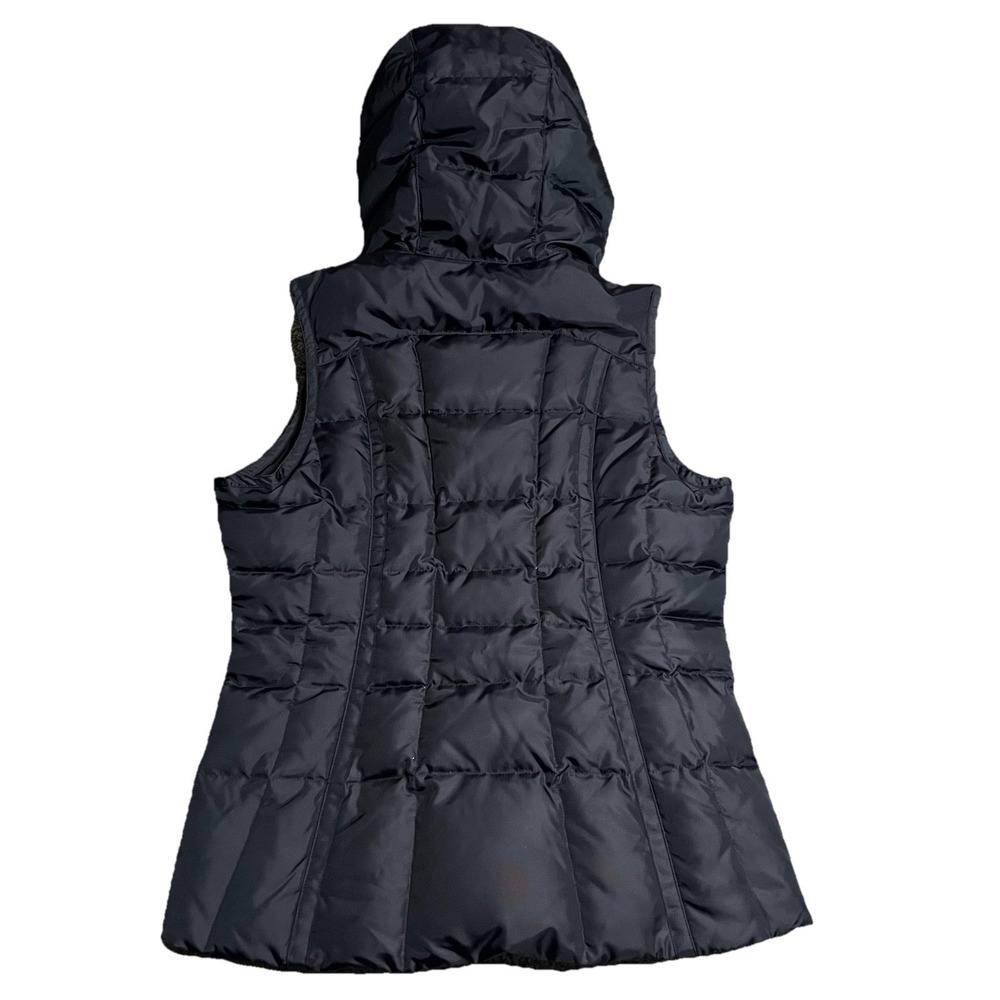 Eddie Bauer Women's Premium‎ Quality Goose Down Puffer Vest With Hood Size Small - Picture 3 of 7